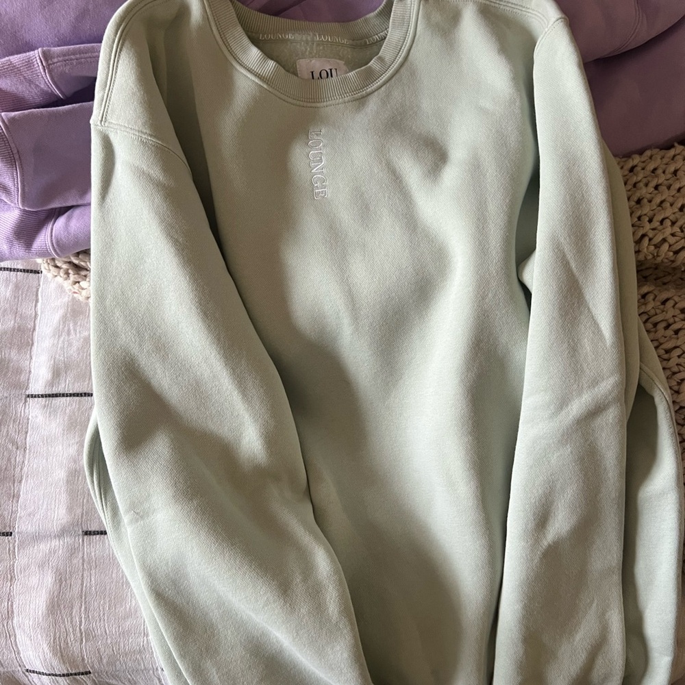 LOUNGE Women's Crew Neck Sweater - light green - Picture 2 of 3